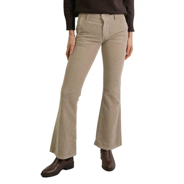 Pantalone in velluto scampanato Please